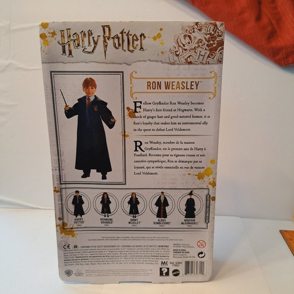 HARRY POTTER RON WEASLEY ACTION FIGURE DOLL HOGWARTS WIZARDING WORLD 10.5" - Picture 5 of 12